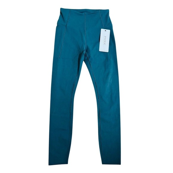 RBX‎ Women's XS High-Waisted Green Ankle Leggings Activewear yoga rich bodycon - Picture 1 of 6